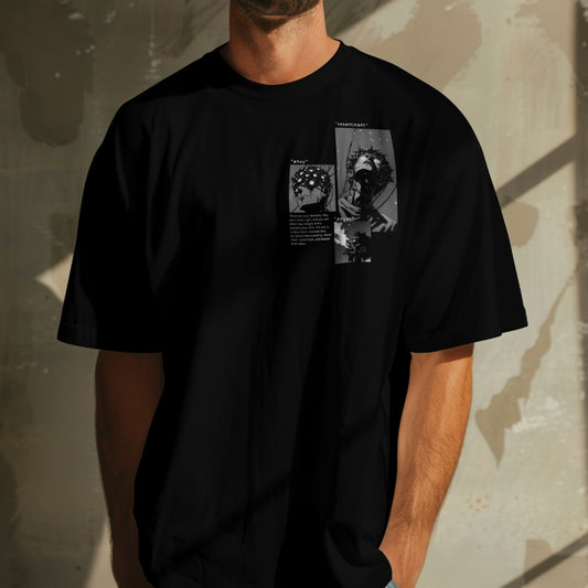 OVERSIZED "3 DEMONS" T-SHIRT - BLACK