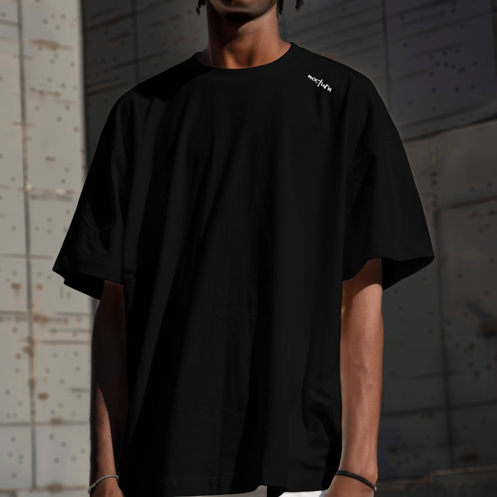 OVERSIZED "HARNESS YOUR SHADOW" T-SHIRT - BLACK