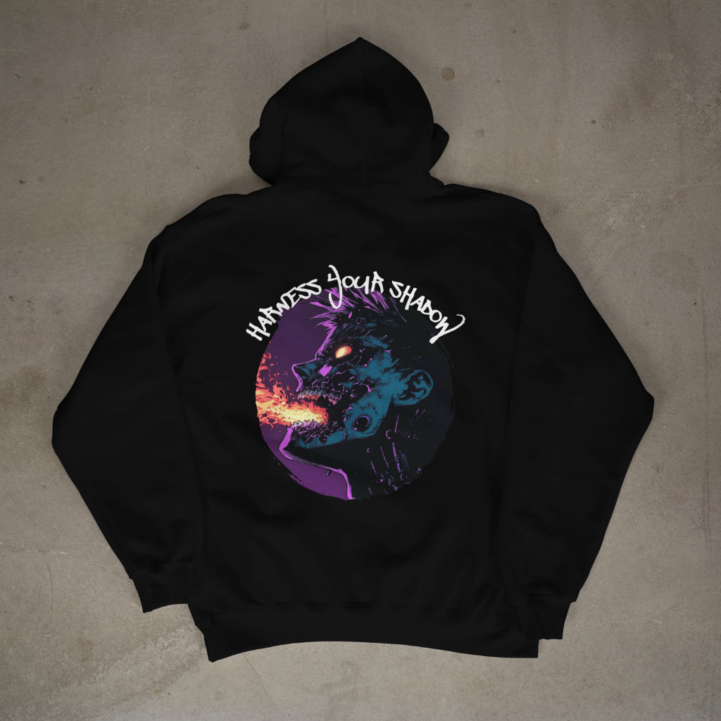 "HARNESS YOUR SHADOW" HOODIE - BLACK