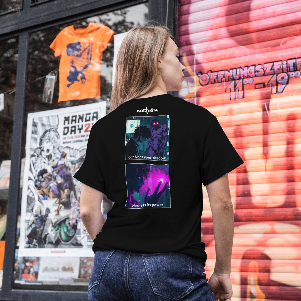 OVERSIZED "SHADOW WORK" T-SHIRT - BLACK