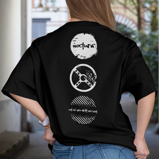 MIDNIGHT DRIFTERS "CIRCLES" T-SHIRT - BLACK