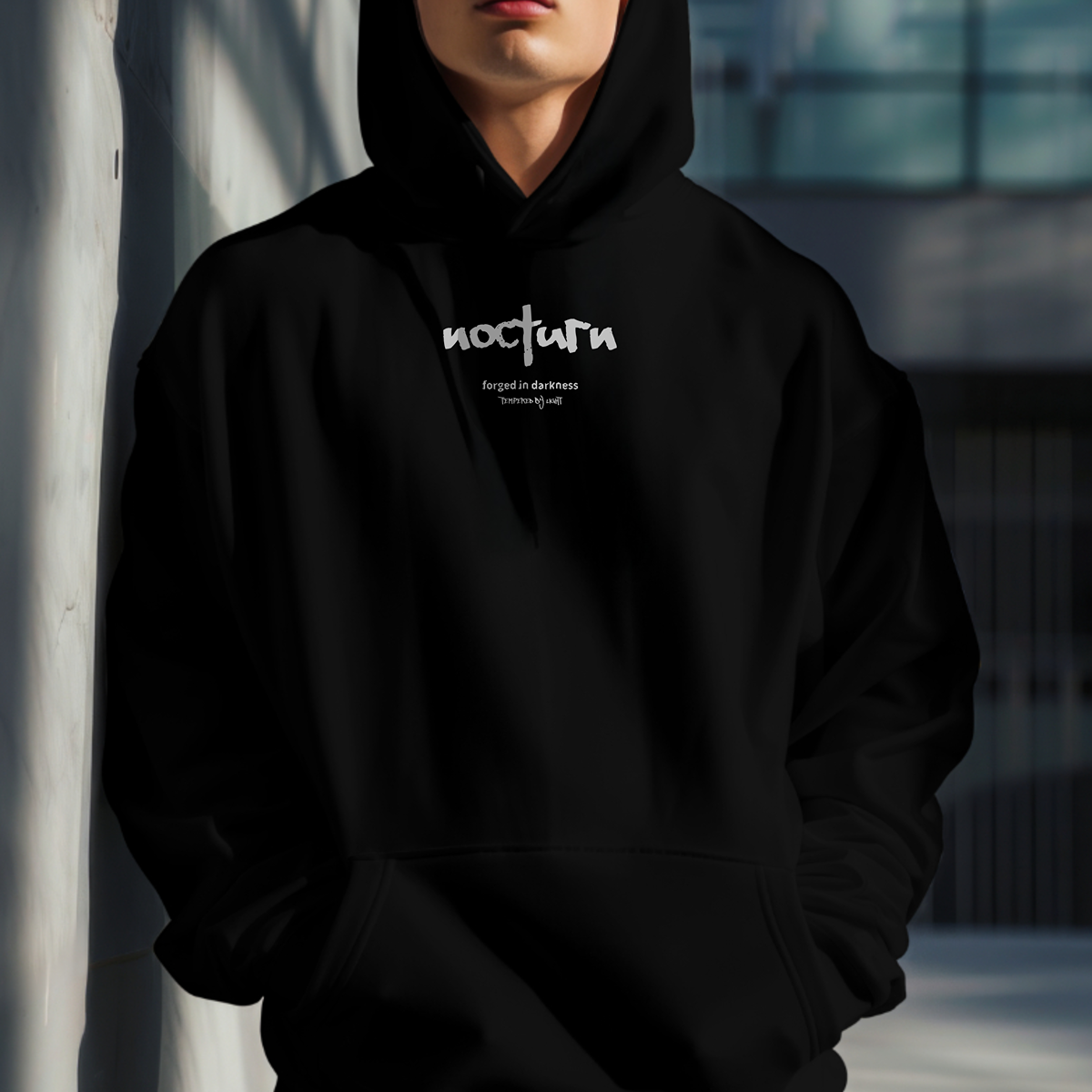 "FORGED IN DARKNESS" HOODIE - BLACK