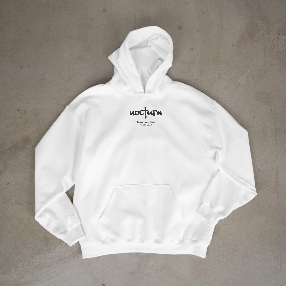 "FORGED IN DARKNESS" HOODIE - WHITE