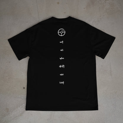 MIDNIGHT DRIFTERS "WANDERERS" T-SHIRT - BLACK