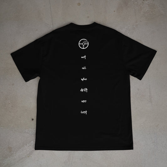 MIDNIGHT DRIFTERS "WANDERERS" T-SHIRT - BLACK