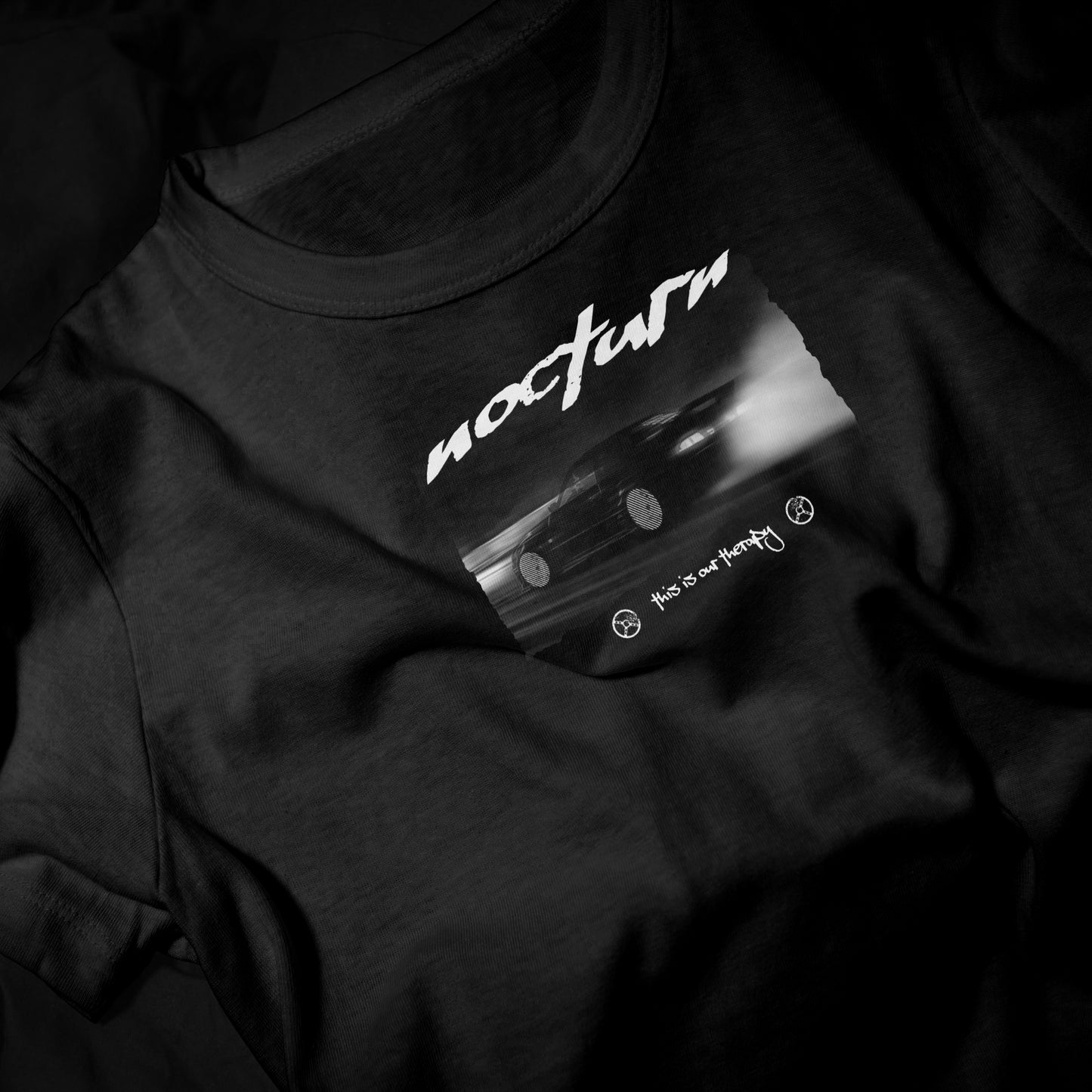 MIDNIGHT DRIFTERS "OUR THERAPY" T-SHIRT - BLACK