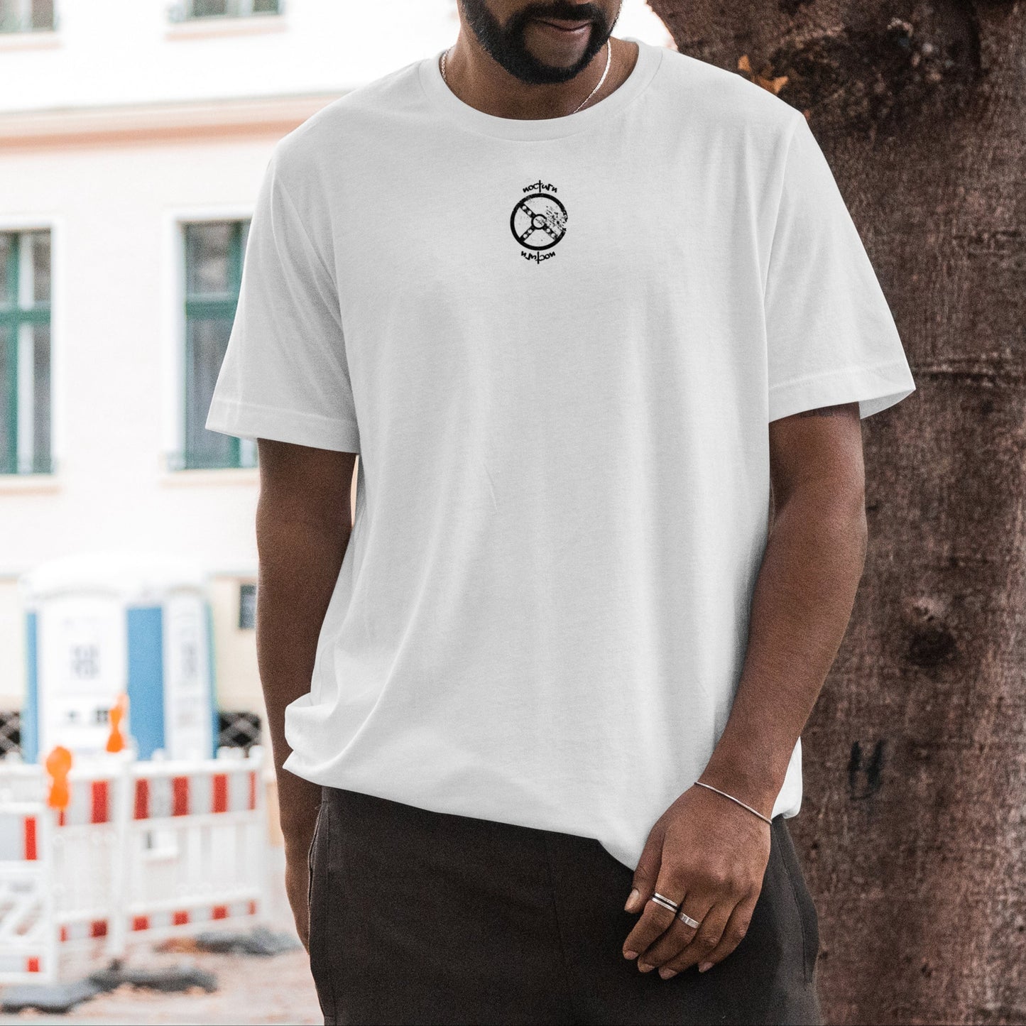 MIDNIGHT DRIFTERS "SIMPLE" T-SHIRT - WHITE
