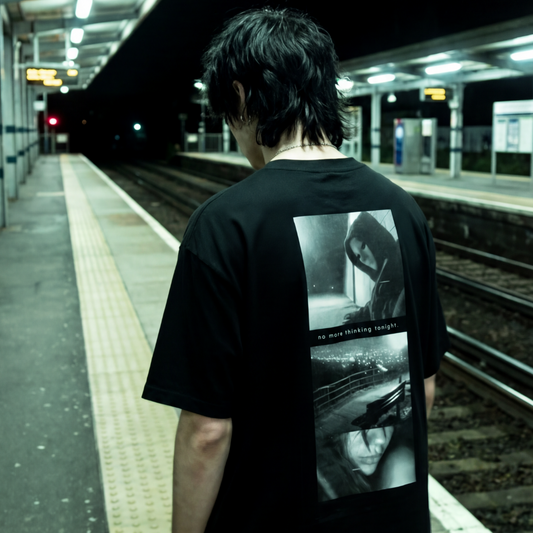 OVERSIZED "NO MORE" T-SHIRT - BLACK